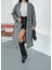 Premium Oversize Modern Gri Kaşe Kaban 5