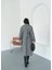 Premium Oversize Modern Gri Kaşe Kaban 7