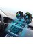 Üniversal Oto Ofis Araç Içi Torpido Üstü Vantilatör Çift Başlıklı Çakmaklık Girişli 2 Kademeli Soğutucu Fan 360° Dönebilen Ultra Sessiz Araç Fanı 12V Mavi ONV54 2