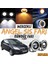 Ford Focus 2.5 2009-2011 Uyumlu Üniversal Mercekli Angel Sis Farı Metal Su Geçirmez 76 mm Turuncu Halkalı Gündüz Farı Angel Eyes 2 Adet 1