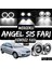 Ford Focus 2 2004-2008 Uyumlu Üniversal Mercekli Angel Sis Farı Metal Su Geçirmez 76 mm Beyaz Halkalı Gündüz Farı Angel Eyes 2 Adet 1