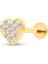 Altın Kalp Tragus Piercing 2
