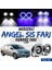 Ford Focus 3 2011-2014 Uyumlu Üniversal Mercekli Angel Sis Farı Metal Su Geçirmez 76 mm Mavi Halkalı Gündüz Farı Angel Eyes 2 Adet 1