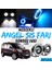 Fiat Doblo D3 2010-2015 Uyumlu Üniversal Mercekli Angel Sis Farı Metal Su Geçirmez 76 mm Buz Mavi Halkalı Gündüz Farı Angel Eyes 2 Adet 1