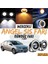 Ford Focus 3 2011-2014 Uyumlu Üniversal Mercekli Angel Sis Farı Metal Su Geçirmez 76 mm Turuncu Halkalı Gündüz Farı Angel Eyes 2 Adet 1
