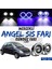 Ford Ka 1996-2008 Uyumlu Üniversal Mercekli Angel Sis Farı Metal Su Geçirmez 76 mm Mavi Halkalı Gündüz Farı Angel Eyes 2 Adet 1
