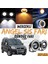 Fiat Doblo D2 2005-2010 Uyumlu Üniversal Mercekli Angel Sis Farı Metal Su Geçirmez 76 mm Turuncu Halkalı Gündüz Farı Angel Eyes 2 Adet 1