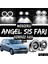 Opel Corsa C 2000-2006 Uyumlu Üniversal Mercekli Angel Sis Farı Metal Su Geçirmez 76 mm Beyaz Halkalı Gündüz Farı Angel Eyes 2 Adet 1