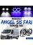 Peugeot Boxer Uyumlu Üniversal Mercekli Angel Sis Farı Metal Su Geçirmez 76 mm Mavi Halkalı Gündüz Farı Angel Eyes 2 Adet 1