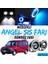 Fiat Doblo D1 2000-2005 Uyumlu Üniversal Mercekli Angel Sis Farı Metal Su Geçirmez 76 mm Buz Mavi Halkalı Gündüz Farı Angel Eyes 2 Adet 1