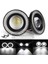 Fiat Doblo D1 2000-2005 Uyumlu Üniversal Mercekli Angel Sis Farı Metal Su Geçirmez 76 mm Beyaz Halkalı Gündüz Farı Angel Eyes 2 Adet 2