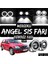 Dacia Logan Uyumlu Üniversal Mercekli Angel Sis Farı Metal Su Geçirmez 76 mm Beyaz Halkalı Gündüz Farı Angel Eyes 2 Adet 1