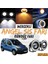 Citroen Nemo 2008-2022 Uyumlu Üniversal Mercekli Angel Sis Farı Metal Su Geçirmez 76 mm Turuncu Halkalı Gündüz Farı Angel Eyes 2 Adet 1