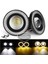 Peugeot Bipper 2008-2022 Uyumlu Üniversal Mercekli Angel Sis Farı Metal Su Geçirmez 76 mm Sarı Halkalı Gündüz Farı Angel Eyes 2 Adet 3