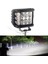 Off Road LED Lamba Delici Yayıcı Beyaz-Beyaz Flaşlı Kare Sis Farı Projektör 45W 12 LED Metal Arazi Çalışma Lambası 1 Adet ONP0524 5