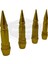 Sivri Sibop Kapağı Mermi Sibop Kapağı Araba Motosiklet Bisiklet Metal 4 Lü Set Altın Sarı 5