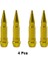 Sivri Sibop Kapağı Mermi Sibop Kapağı Araba Motosiklet Bisiklet Metal 4 Lü Set Altın Sarı 10