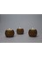 El Yapımı Dekoratif Mini Ahşap Mumluk 3'lü Set | Gürgen Ağacı Tealight Şamdan (Ceviz Rengi) (Hediyeli) 7