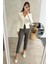 Efektli Kahve Flatolu Pantolon 5113 1