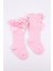 Pembe Kurdeleli Kız Çocuk Çorap 4