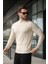 Taş Rengi Yarım Balıkçı Erkek Triko Kazak E7423 3