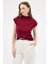 Bordo Yanları Büzgülü Triko Bluz 2306 2