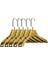 5 Adet Ev Tipi 44 cm Gold Plastik Ceket Askısı Buluz Askısı Elbise Askısı Kıyafet Askısı 6