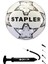 Stapler 5 Numara Futbol Topu ve Şişirme Pompası – Dayanıklı Kauçuk Yüzeyli 2'li Set No:5 Beyaz 1