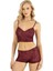 Arias Closet Bordo Saten Şort Takımı 9219 1