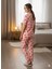 Pembe Kalp Detaylı Pijama Takımı 3