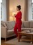 Kadın Kırmızı Peluş Pijama Takımı 2