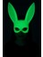 Karanlıkta Parlayan Fosforlu Tavşan Maskesi – Glow Bunny Masquerade Maske (32X22 Cm) 1
