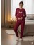 Kadın Bordo Kışlık Pijama Takımı 1