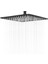 Tepe Duş Başlığı Kare Slim 304 Metal 20X20 cm KTD101 (Mat Siyah) 1