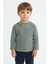 Unisex Çocuk Happiness Nakışlı Cepli Fitilli Kaşkorse Tişört 1