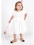 Ekru Fisto Dantelli Kız Çocuk Elbise - Cara 9
