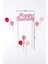Pembe Happy Birthday Balon Pasta Süsü 9