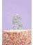 Gümüş 5 Rakamı Mum 3