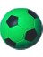 Dayanıklı Kauçuk Köpek Oyun Topu - Yeşil Futbol Tasarımlı 3