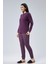 Mooncover Kadın Kışlık Pijama Takımı Mor 4
