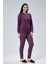 Mooncover Kadın Kışlık Pijama Takımı Mor 5