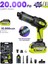 7gab-03 Kablosuz Araç Içi Süpürge | 20.000PA Güçlü Emiş | 90.000RPM Fırçasız Motor | 15.000MAH Uzun Ömürlü Batarya | Üfleme & Vakum 2’si 1 Arada 1