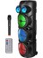 Hepu HP-974 Partybox Hoparlör 20W Güç 3 x 8 Woofer Rgb Işık Efektleri Kablosuz Mikrofonlu 1