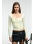 Vaneltına Kadın Içi Polarlı 3 Iplik Organik Pamuk Oversize Basic Bisiklet Yaka Vanilya Sweatshirt 2
