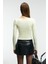 Vaneltına Kadın Içi Polarlı 3 Iplik Organik Pamuk Oversize Basic Bisiklet Yaka Vanilya Sweatshirt 8