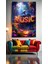 Müzik Ruhun Gıdası 1 Ev Duvar Salon Güzellik Salonu Ofis Dükkan Dekarasyon Kanvas Tablo 1