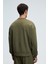 VIENTO Erkek Bisiklet Yaka Uzun Kollu Regular Fit Haki Sweatshirt 6