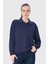Polo Yaka Organik Pamuklu Kadın Sweatshirt 1