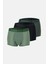 Yeşil 4210 3'lü Desenli Micro Modal Boxer 1