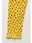 Kız Çocuk Çiçek Desenli Rahat Günlük Sarı Tayt 3